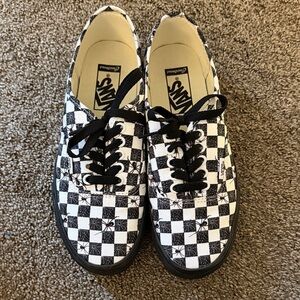 Vans Black and White Checkerboard Shoes
